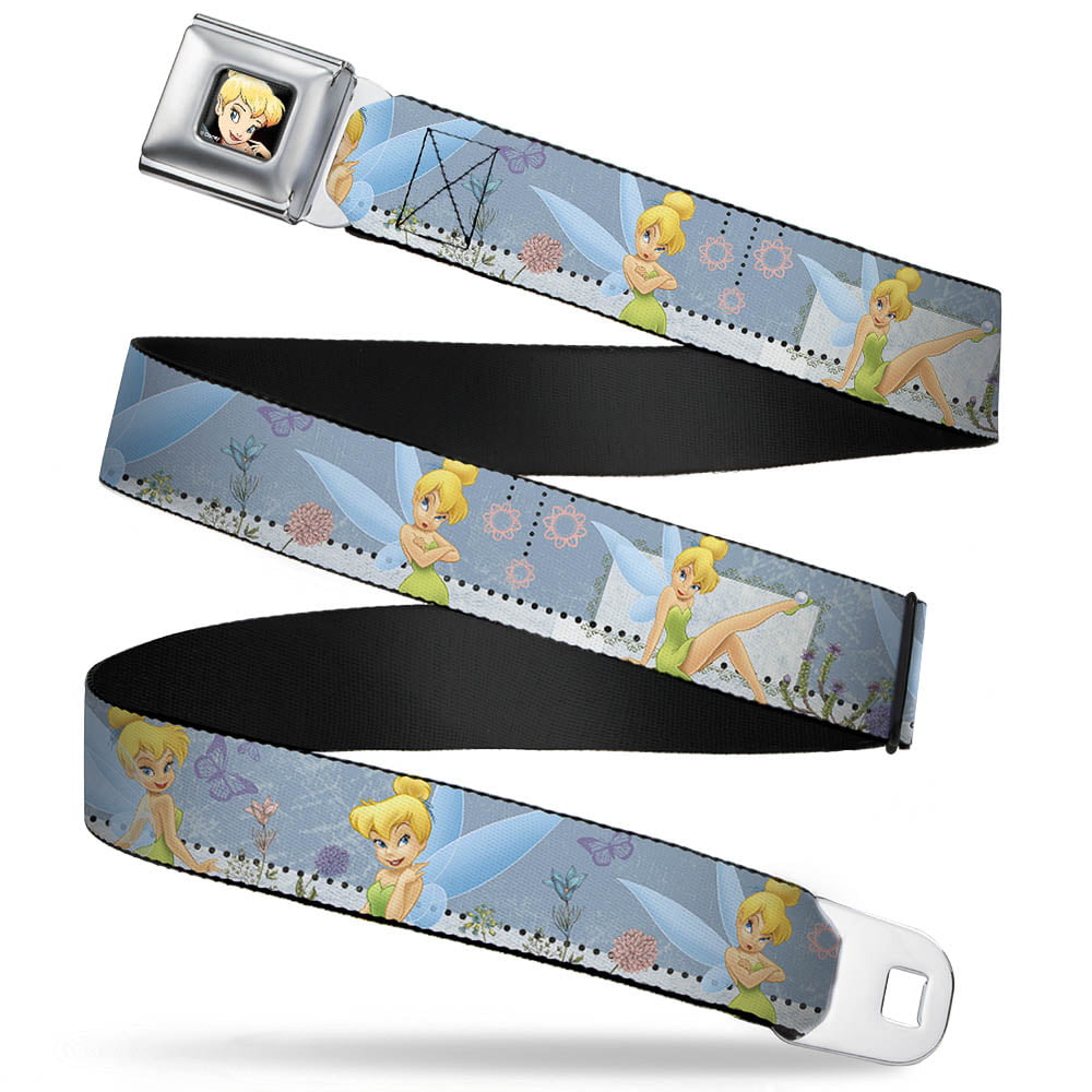 Buckle-Down Seatbelt Belt 1.0 Wide Electric SpongeBob Poses/Elements Black/Multi Color 20-36 Inches in Length 