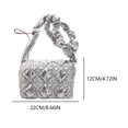 thumbnail image 2 of Bolso Mano Acolchado Cruzado para Mujer Ocio Femenino Color Sólido, 2 of 9