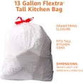 thumbnail image 5 of Tall Kitchen Drawstring Trash Bags, 13 Gallon, 90 Count, 5 of 5