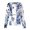 Dark Blue&06#0706F, variant on S-5XL Halloween Scrub Jacket Women Ghost Pumpkin Spider Web Nurse Uniform Snap Front Fall Women Workwear with Pocket M