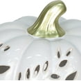 thumbnail image 4 of White Ceramic Pumpkin w/ Light, 4 of 5