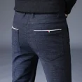thumbnail image 3 of Pantalones de traje de hombre de talla grande de algodón rectos pantalones de verano para hombre vintage formal 2024 ropa de tela de sastrería elegante caliente, 3 of 5