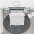 thumbnail image 3 of Designart 'Curved Shape Pattern' Scandinavian Duvet Cover Set, 3 of 4