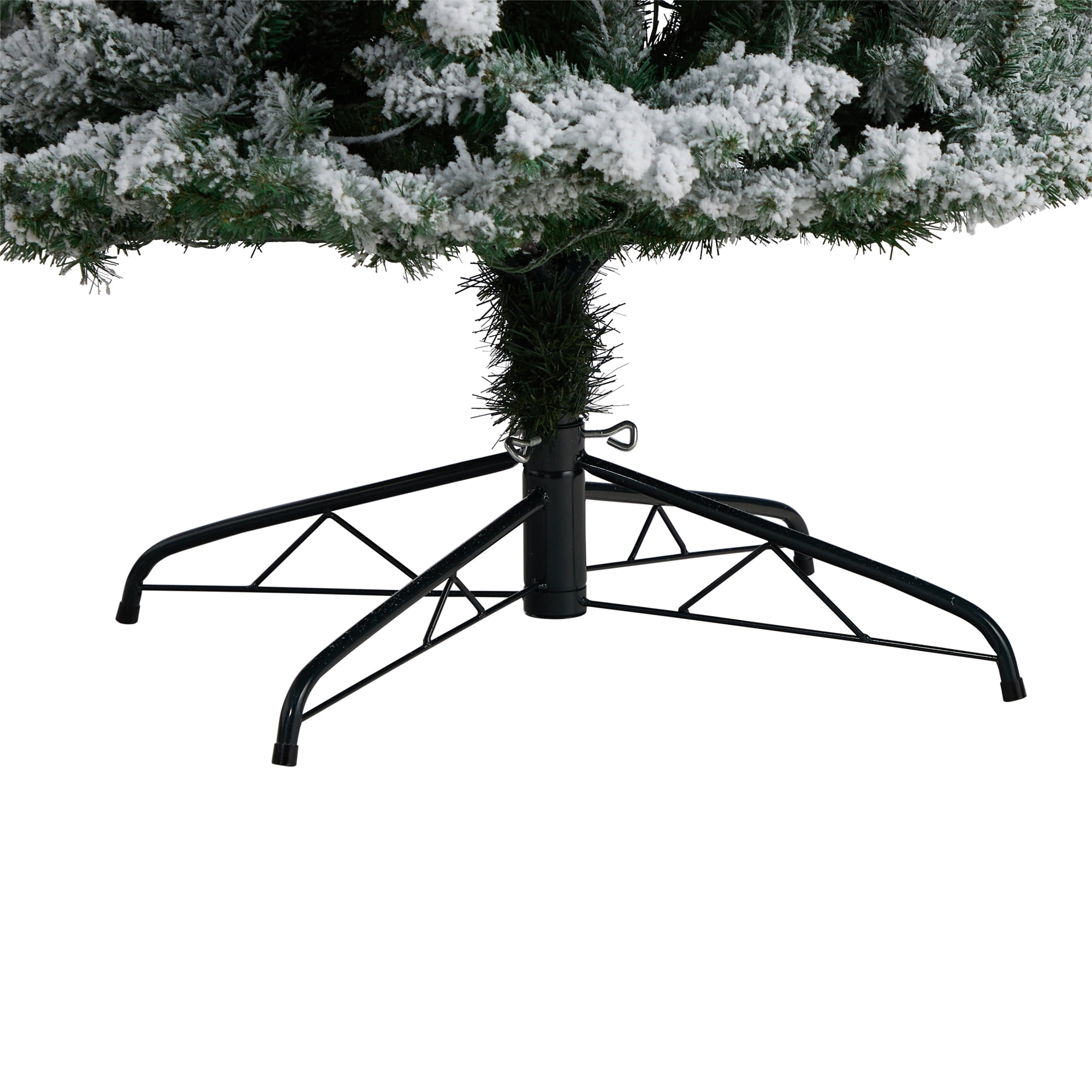 Nearly Natural 9' Slim Fir Artificial Christmas Tree Prelit 600 LED Lights