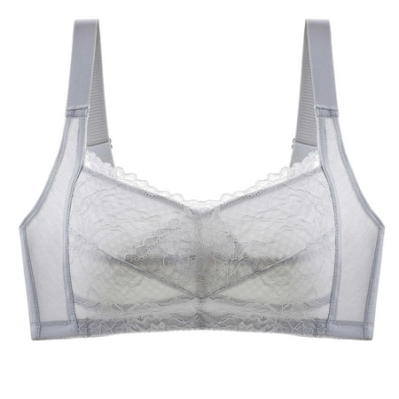 

Womens Everyday Bras Clearance Lace Bib Pants Coverall Steel Ring Free Lingerie Shapewear Underwear Gray M