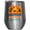 Silver, variant on No One Likes a Shady Beach, Retro Sun & Summer Pun Quote, White 12oz Wine Tumbler