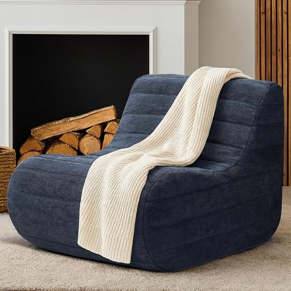 Puf KKdema Fireside de espuma viscoelástica gris