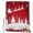 Red, White, variant on Blue Checkered Elk Christmas Shower Curtains for Bathroom, Xmas Tree Snowflake Winter Waterproof Fabric Shower Curtain, Decorative Bathroom Curtain for Bathtub, 72"x72", No Hooks Included
