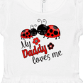 thumbnail image 4 of Inktastic My Daddy Loves Me with Cute Ladybugs Girls Baby Dress, 4 of 5