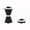 Black, variant on Water Bottle BPA Free Reuseable Silicone Foldable Leak Proof Portable Cup 4.89 oz Sports Cup