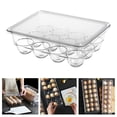 thumbnail image 3 of Rectangle Fridge Egg Storage Cases Tray Sizes Square Fresh Keeping Containers Carrier 12 Grids, 3 of 8