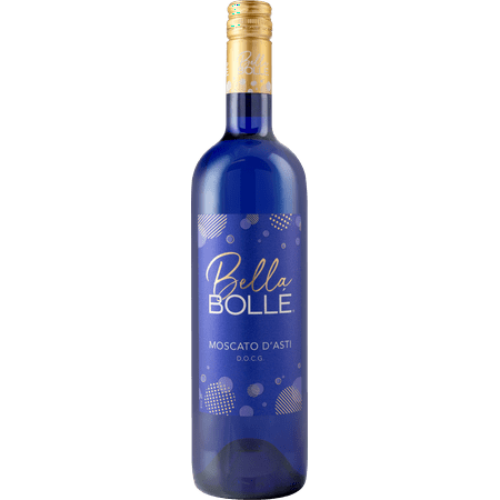 Bella Bolle Moscato Wine, d'Asti, Italy, 5.5% ABV, 750ml Glass Bottle, 25.4 fl oz