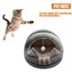 thumbnail image 4 of Casa para gatos con diseño de orejas de gato, casa para gatos con pompón, agujero para gatos, cesta de terciopelo para gatos, colchón para gatos y perros pequeños, gris M ER, 4 of 5