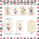 thumbnail image 2 of 1 caja de 24 amuletos de cartas de póker de 4 estilos, aleación de esmalte, colores dorados claros, dijes de cartas de Jack, Queen, King y Joker, 2 of 5