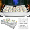 thumbnail image 3 of Yiaed Cartoon Labrador Retriever Print Car Windshield Sunshade Front Auto Car Front Window Sun Shade Foldable Sun Visor Shield Cover Auto Accessories for Sedan SUV Truck-Small, 3 of 5