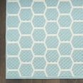 thumbnail image 5 of Nourison Twist Reversible 8' x 10' Aqua Modern Rug, 5 of 10