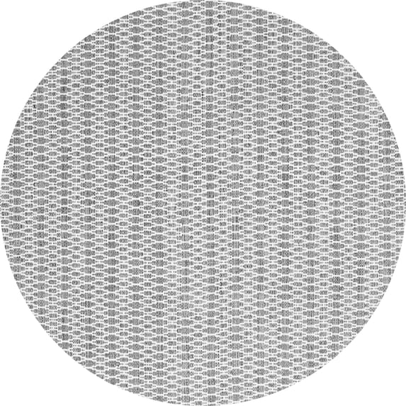 Ahgly Company Indoor Round Abstract Gray Contemporary Area Rugs, 5' Round
