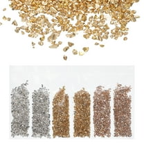 Crushed Glass Chips 1-3mm 3 Colors Irregular Glass Chips for Craft