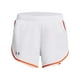 thumbnail image 4 of Pantalones cortos Under Armour Fly by 2.0 para mujer, blanco y naranja, 3XL, 4 of 5