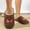 Brown, variant on Fnooota Womens Fuzzy Slippers, Comfort Non Slip Warm Winter House Slippers Home Shoes Brown Size 9-9.5