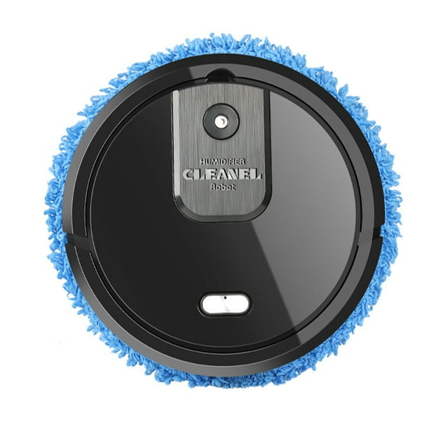 Robot De Barrido Barredora eléctrica 1500mAh Máquina de limpieza de trapeadores Aerosol de humidificación (Negro) Likrtyny Libre de BPA