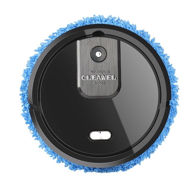 Robot De Barrido Barredora eléctrica 1500mAh Máquina de limpieza de trapeadores Aerosol de humidificación (Negro) Likrtyny Libre de BPA