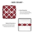 thumbnail image 5 of Kdxio Red Moroccan Print Tissue Box Cover,Square Decorative PU Leather Facial Paper Case Organizer Holder Dispenser for Bathroom,Night Stands,Desk,Car 5.2''X5.2''X5.2'', 5 of 8