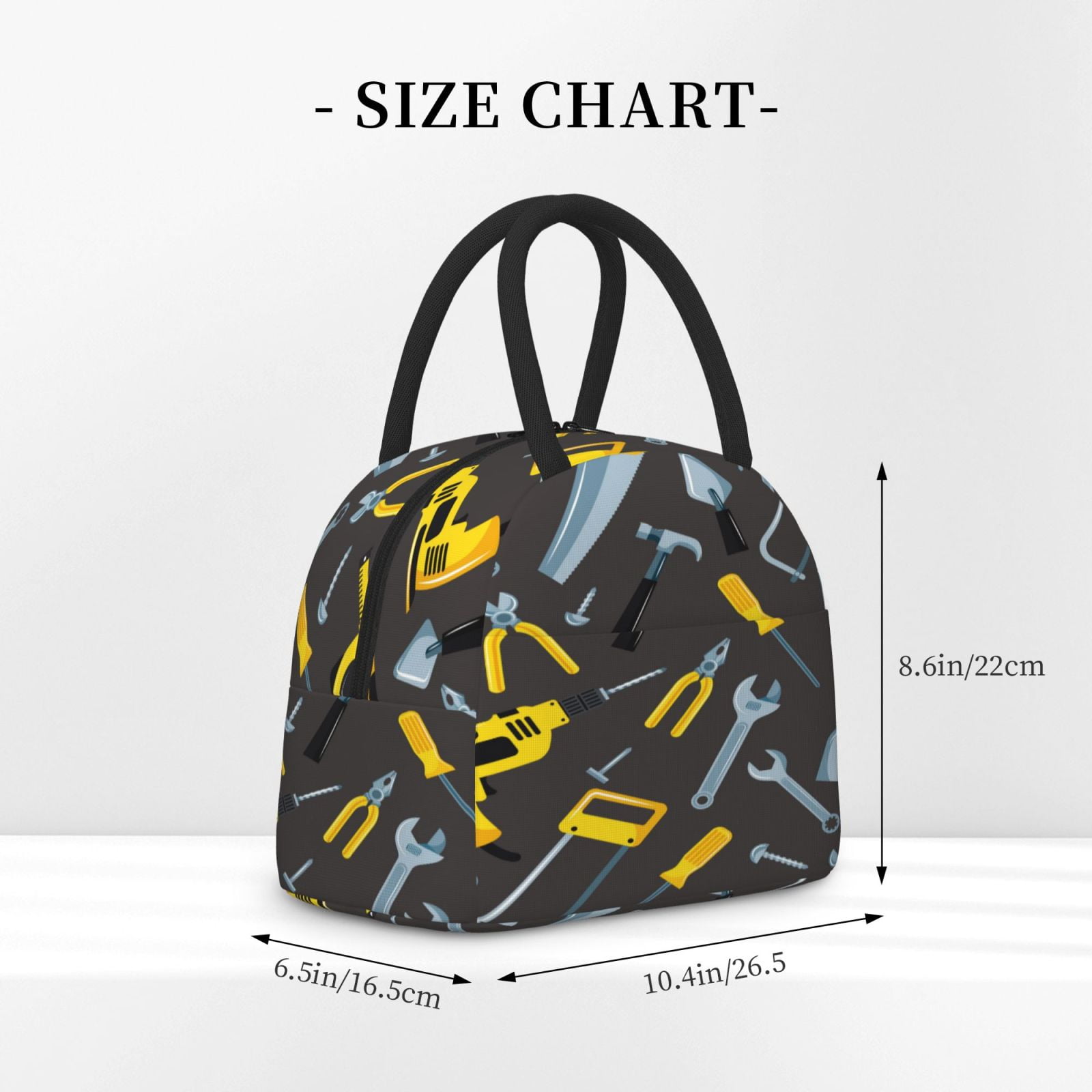 Logiee Repair tools (2) Print Lunch Bag for Women & Men,Adult Insulated Lunch Box,Food Lunch Containers,Reusable High Capacity Lunch Tote Bags for Work, Travel, Outdoor