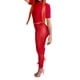 thumbnail image 5 of SAYOO Conjuntos de Pantalones Largos para Mujer, Tops Cortos de Manga Corta de Color Puro + Conjunto de Pantalones Transparentes de Cintura Alta SAYOO  Moda, 5 of 9