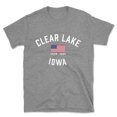 thumbnail image 1 of Clear Lake Iowa Patriot Men's Cotton T-Shirt, 1 of 1