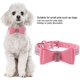 thumbnail image 2 of Pajarita para mascotas collar de perro gato hebilla ajustable hebilla de rosa de diamantes de imitación collar de mascota para fiesta de cumpleaños decoración hebilla diseño (m) Feliz Sencillez, 2 of 5