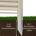 thumbnail image 5 of Casafield 48" x 48" Louvered Privacy Screen - Outdoor Vinyl Panels - Tan, 5 of 7