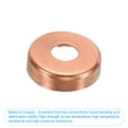 thumbnail image 4 of Uxcell 5/8" Copper End Cap with 1/4" Hole, 5 Pcs Pipe Fitting Sweat Plug Connection, 4 of 5