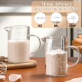 thumbnail image 3 of Vaso medidor de vidrio Hlukana 500 ml de borosilicato, 2 tazas, 3 of 7