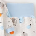 thumbnail image 7 of Baby Boy 2‑Piece Quilted Kimono Wrap Pajama Set with Cartoon Print,Newborn Sleepwear 0-3 Months, 7 of 7