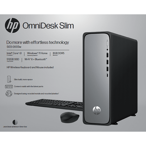 HP OmniDesk Slim PC | Computer labs for schools - Walmart Business