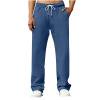 thumbnail image 5 of StSilkitty Mens Sweatpants Lightweight Elastic Waist Drawstring Sweat Pants Straight Leg Running Athletic Trousers with Pockets, 5 of 5