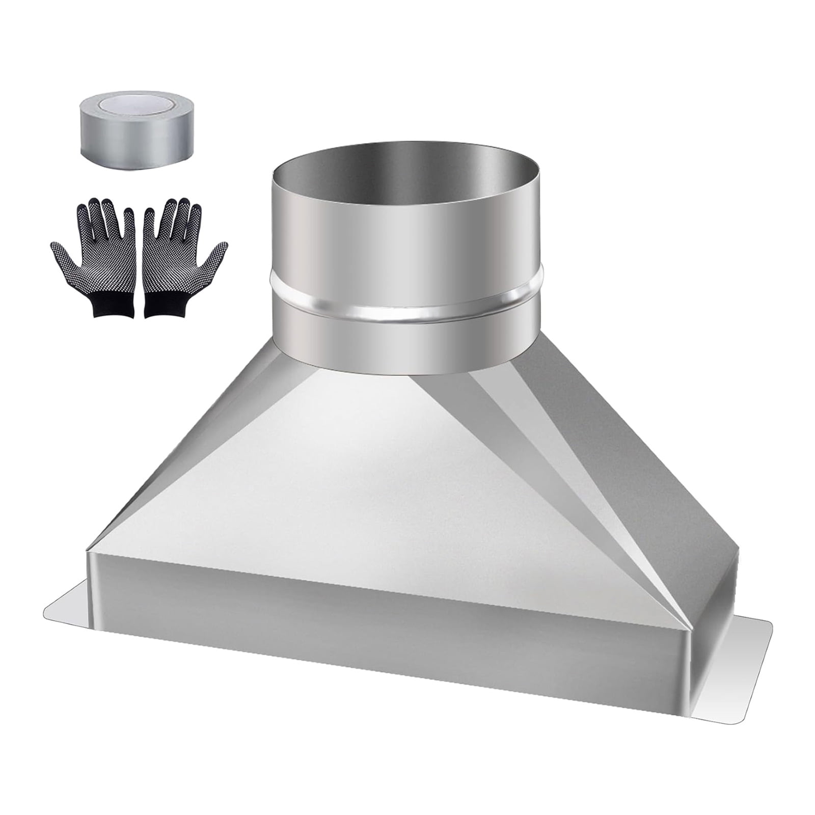 Leakproof Air Duct Change Venting Rectangular To 4inch Round Pipe Includes Safety Installation Tool for Microwave