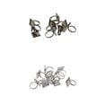 thumbnail image 1 of Base cuadrada de 20 piezas de 16 mm ajustable para hacer joyería en plata negra Sunnimix Base de anillo ajustable en blanco, 1 of 8