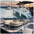 thumbnail image 4 of Five Oceans Contour Flat Boat Fender, Boat Fenders, Boat Bumpers for Docking, 2-Pack - 24-Inch, White, with 3/8-Inch x 5-Foot Fender Line and Convenient Storage Bag, Waterproof PVC Fabric - FO4614, 4 of 9
