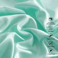 thumbnail image 3 of 2 Pack Silky Satin Standard Pillowcases for Hair and Skin, Super Soft and Cooling Pillow Cases with Envelope Closure, 20x26 Inches, Light Blue, 3 of 7