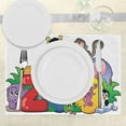 thumbnail image 3 of Ambesonne Zoo Place Mats Set of 4, Zoo Sign Various Mascots, Standard Size, Multicolor, 3 of 6