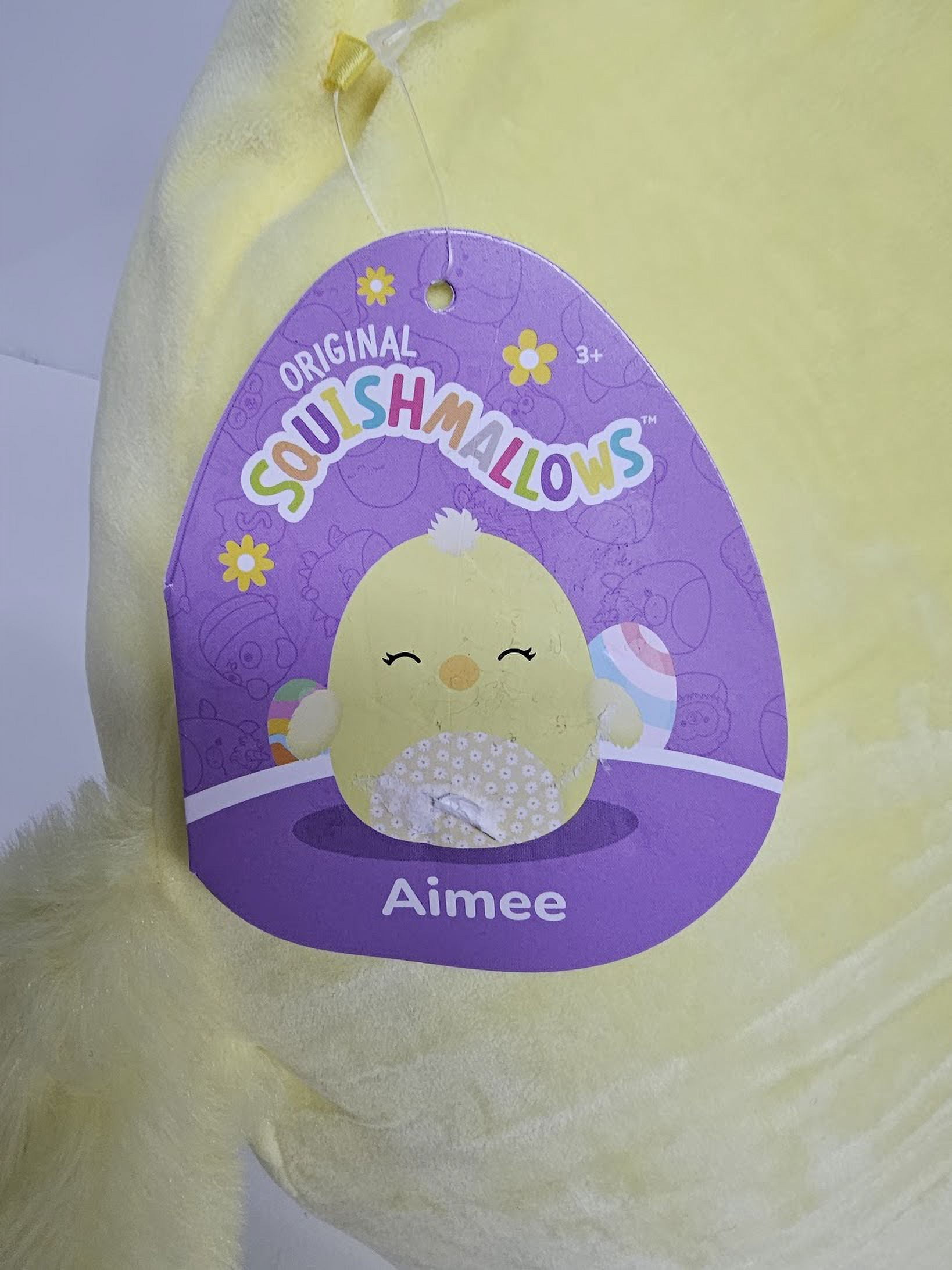Squishmallows Official Kellytoys Plush 12 Inch Aimee the Yellow Chick With Floral Bellyt Ultimate Plush Stuffed Toy