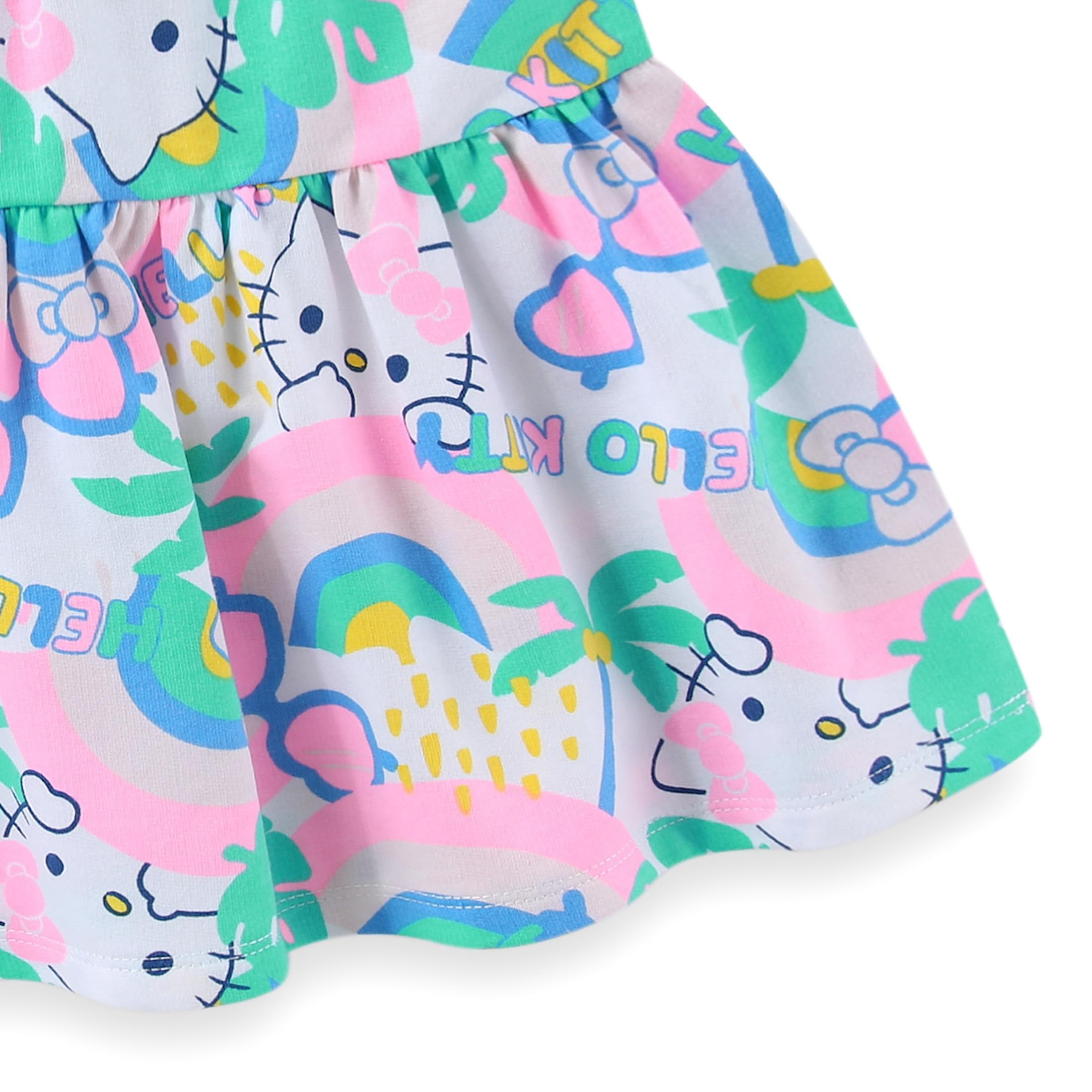Hello Kitty Sanrio Short Sleeve Shirt and Skirt Set (Girls), 2 Piece Set, Sizes 4-10