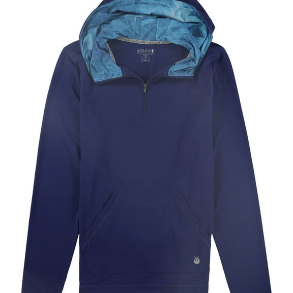 SOLFIRE Womens Kick It Hoodie Pullover Sweater, Blue, Medium