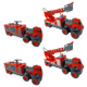 thumbnail image 1 of Juguete Pack 4 Carros Fricción Bomberos con Luz y Sonido, Desmontables para Niños, 1 of 5