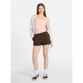 thumbnail image 2 of No Boundaries Cropped Cami Top with Shelf Bra, Women's XXS-XXL, 2 of 5