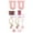 U, variant on Trendy Drinkware Accessory Set with Embroidery Patch Straw Covers Charm Necklace Chain and Leak Guard for Stylish Cup Decoration