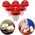 thumbnail image 1 of Cocedor de huevos de silicona, 6 piezas de huevos cocidos Cazador furtivo de silicona, cocedor de huevos para hornear Cocedor de huevos fácil Cocedor de huevos Gel de sílice de grado alimenticio sin Bpa Kuyhfg Bienvenido a Kuyhfg, 1 of 5