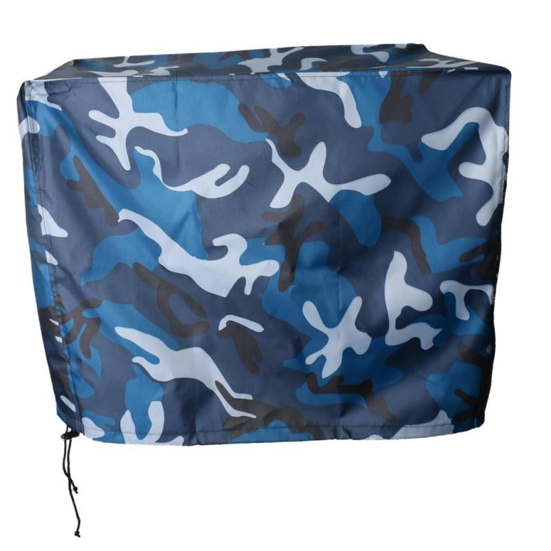 MagiDeal Waterproof & Vented Outboard Motor Boat Engine Protective Cover 2-300 HP 7 Sizes Ocean Camo